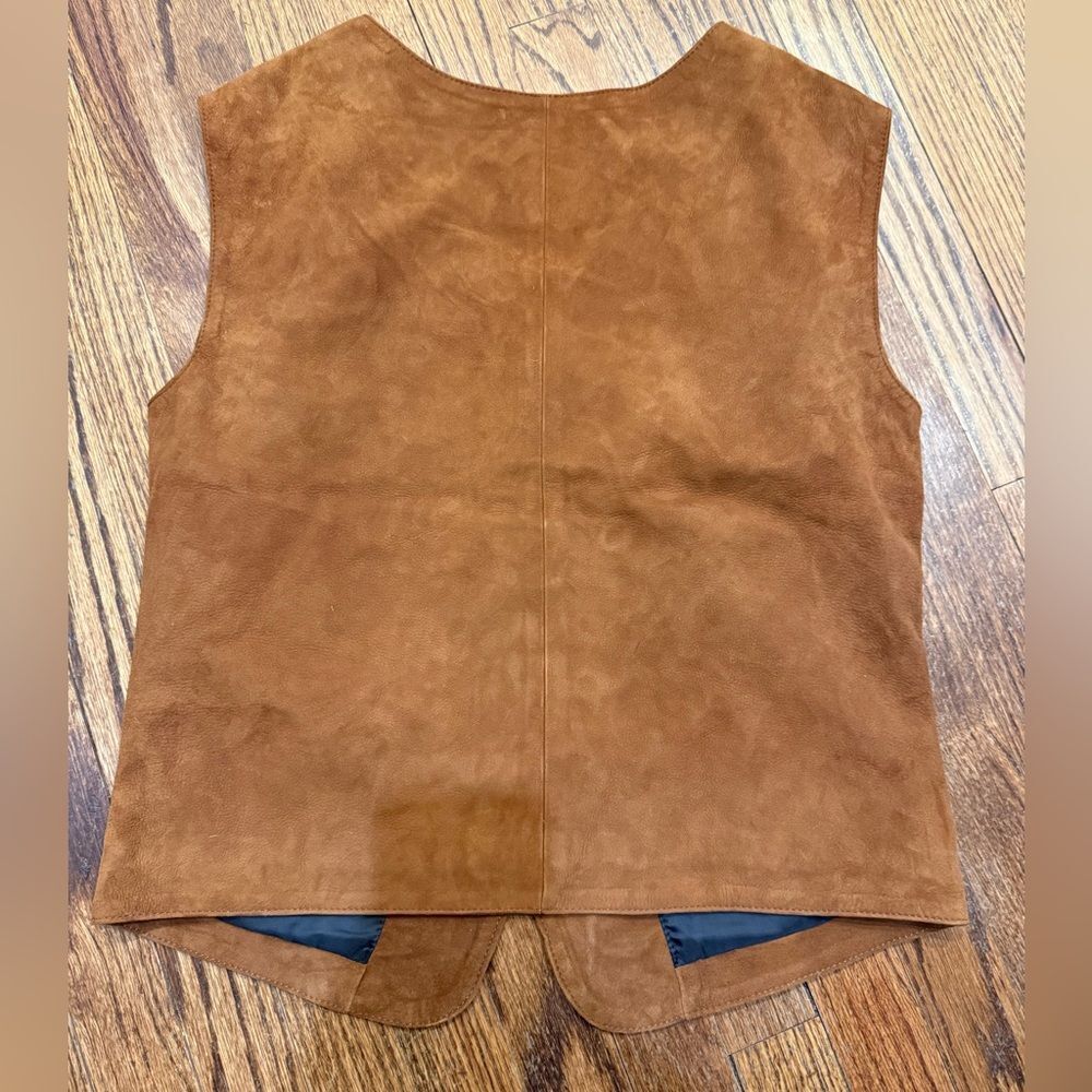 Free People Dancassab Embroidered Suede Vest in Brown - Picture 3 of 4